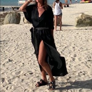 ZARA long satin tunic